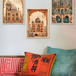 Kotart Brown & Green 3 Pieces Places Printed Wooden Wall Arts-picture-14