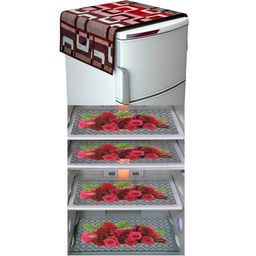 LooMantha 5-Pcs Pink & Maroon Printed Refrigerator Covers-image-64