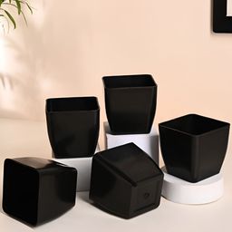Floweraura 5-Pcs Black PlantersPot-13
