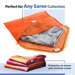 Kuber Industries Orange Set of 3 Regular Multi-Utility Organisers image 5