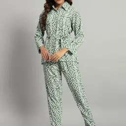 SEPHANI Printed Pure Cotton Shirt With Trouser Co-Ords-picture-31