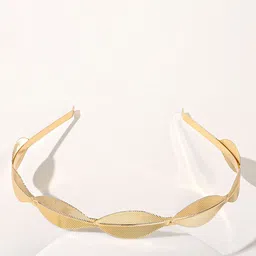 SYGA Women Leaf-Design Metal Hairband-image-60