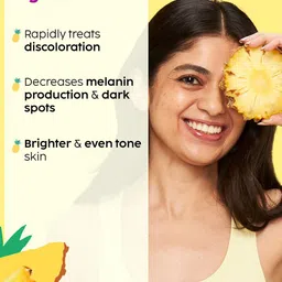 PLIX THE PLANT FIX Set Of 2 5% Pineapple Foaming Face Wash &2% Alpha Arbutin Serum image 2