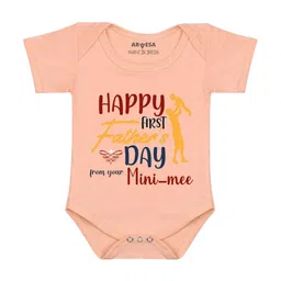 Arvesa Happy Father DaysPrinted Romper-27
