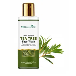 She Essentials Tea Tree Oil And Neem Extract For Acne & Pimples Face Wash-200ml-11
