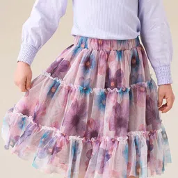 Angel & Rocket Alessia Printed Knee Length Skirt-image-37