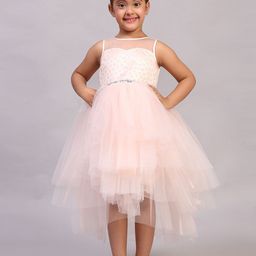 Toy Balloon kids Net Fit & Flare Maxi Dress-image-87