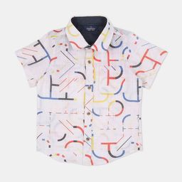 Infinity Boys Opaque Printed Casual Shirt-32