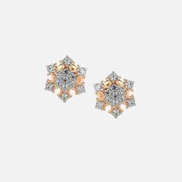 VALANOVA 14Kt Rose Gold 0.22 Carat Lab Grown Diamond Earrings-image-88