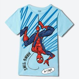 YK Marvel Boys Spider-Man Graphic Printed Round Neck Regular Fit T-shirt-image-60