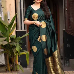 Marziyaa Woven Design Zari Banarasi Saree-picture-14
