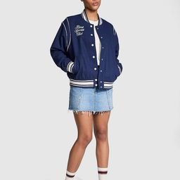 Victoria's Secret Stand Collar Crop Varsity Jacket-image-14