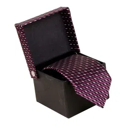 Cazzano Men Microfiber Striped Broad Tie-image-12
