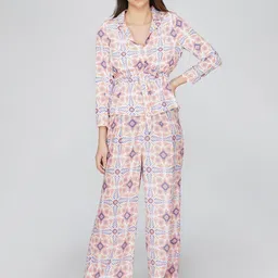 SZN Blossom Tile Print Trouser-image-2