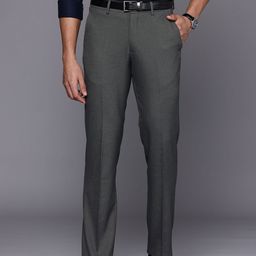 Louis Philippe Men Textured Formal Trousers-picture-7