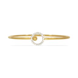 BHIMA 22K BIS Hallmark 916 Purity Yellow Gold Round Stone Studded Adjustable Bangle-10