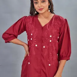CORSICA Women Floral Embroidered V-Neck Top-picture-57