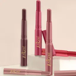JUSTGOLD Long Lasting Matte Lipstick With Vitamin E & Aloevera - 4 g - Luscios Pink -11-19