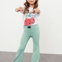 Trendyol Girls Mid Rise Ankle Length Leggings-picture-16