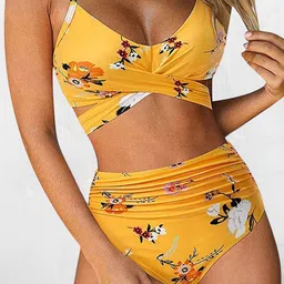 Addery Women Floral Printed High-Waist Swim Set-picture-17