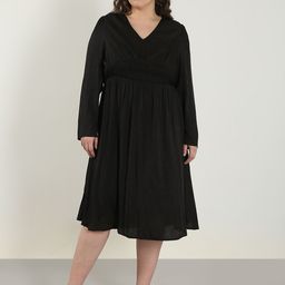 VERO MODA CURVE Women Fit & Flare Midi Dress-picture-52