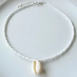 HIGH TRENDZ Brass Silver-Plated Handcrafted Necklace-picture-43