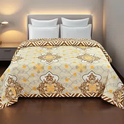IVAZA Mustard AC Room Double Bed Microfibre Comforter-picture-13