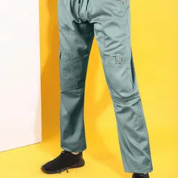 Jb Just BLACK Men Mid Rise Relaxed Fit Cargos Trousers-picture-18
