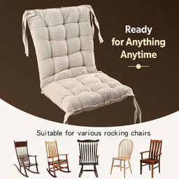Kuber Industries Cream Colored Cotton Rectangular Chair Pad image 5