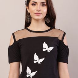 Raabta Fashion Floral Cold-Shoulder Top-image-48