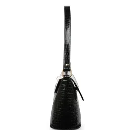 SPOTIC Oversized Structured Sling Bag with Fringed image 2