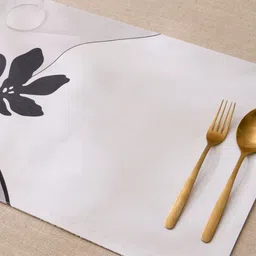 Home Centre Drake Ecliptic Saga Monochrome Grey Printed Reversible Cotton Table Placemats-12