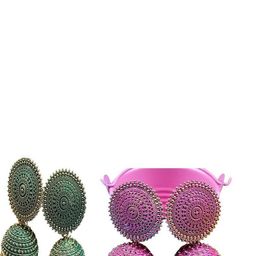 MEHAK CREATION Gold-Plated Alloy Jhumkas-image-45