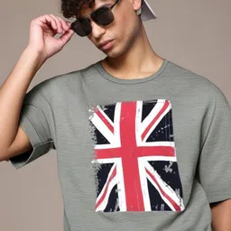 MACK JONNEY Graphic Printed Round Neck T-shirt-image-94