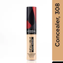 LOreal Paris Infallible Full Coverage Sweat Proof Concealer 10ml - Beige 308 image 3