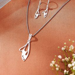 Nipura 925 Sterling Silver Plated Wing Laser Cut Drop Earrings-21