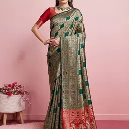 Shreyansh creation Woven Design Zari Banarasi Saree-36