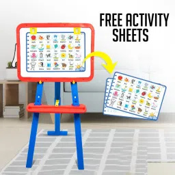 baba fab 5 in 1 Easel I with Alphabets & Numbers I Education Toy image 5