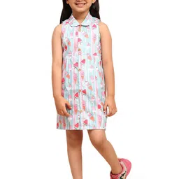 Funny Bones Clothings Print Peter Pan Collar A-Line Dress-image-85