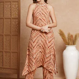 FASHOR Printed Sleeveless Tunic & Trouser Co-Ords-picture-1