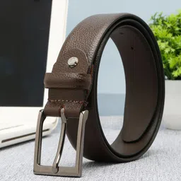 Teakwood Leathers Men Textured Leather Belt-image-22