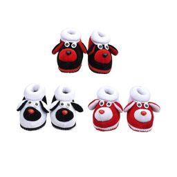LMN CHILD CARE Unisex Kids Set Of 3 Red, Black, White Cotton Booties-image-50