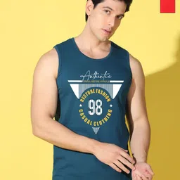 WOOSTRO Men Typography 2 Printed Pockets Slim Fit T-shirt-image-54