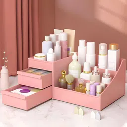Kuber Industries Peach-Coloured Multipurpose Desk Organisers-64