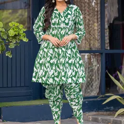 BAPS Pure Cotton Tunic & Trousers Co-Ord Set-image-11