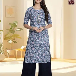 HERE&NOW Women Pack of 2 Floral Printed Daily Straight Kurtas-picture-36