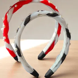 LYTIX Girl's Set Of 2 Premium Hairband Hair Accessory-2