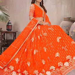 F Plus Fashion Multi Net Lehenga Choli image 3