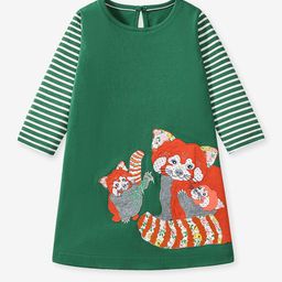 LULU & SKY Print Organic Cotton A-Line Dress-image-66