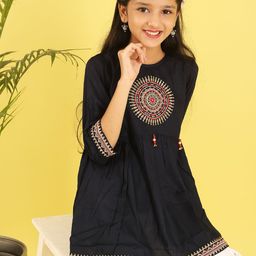 Miss & Chief Girls Ethnic Motifs Embroidered Top-picture-8
